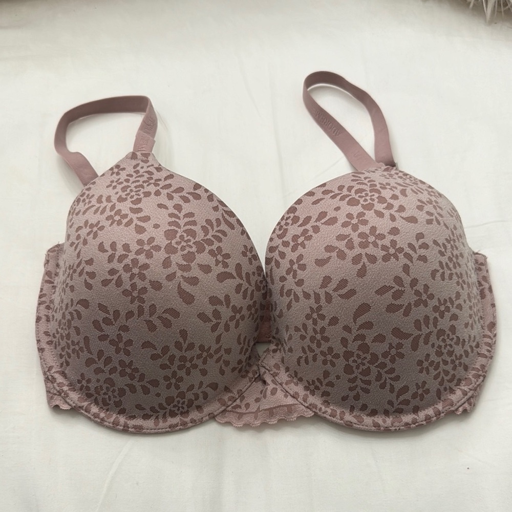 Adore me push up mauve floral bra sz 32DD